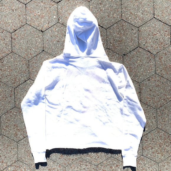 Vlone Reversible Red on White Hoodie Sweatshirt - Picture 5 of 7